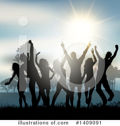 Royalty-Free (RF) Dancing Clipart Illustration by KJ Pargeter - Stock Sample #1409091