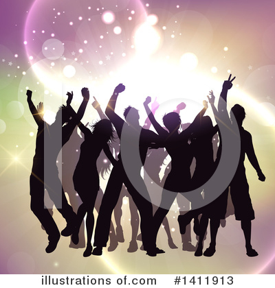 Royalty-Free (RF) Dancing Clipart Illustration by KJ Pargeter - Stock Sample #1411913