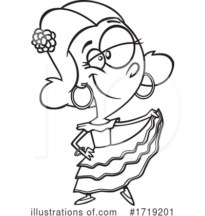 Royalty-Free (RF) Dancing Clipart Illustration by toonaday - Stock Sample #1719201