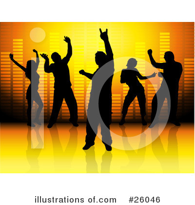 Royalty-Free (RF) Dancing Clipart Illustration by KJ Pargeter - Stock Sample #26046