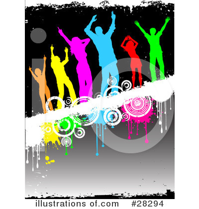 Royalty-Free (RF) Dancing Clipart Illustration by KJ Pargeter - Stock Sample #28294