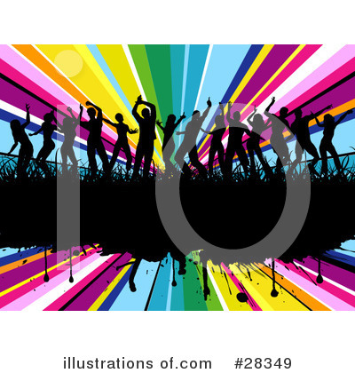 Royalty-Free (RF) Dancing Clipart Illustration by KJ Pargeter - Stock Sample #28349
