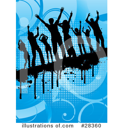 Royalty-Free (RF) Dancing Clipart Illustration by KJ Pargeter - Stock Sample #28360