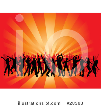 Royalty-Free (RF) Dancing Clipart Illustration by KJ Pargeter - Stock Sample #28363