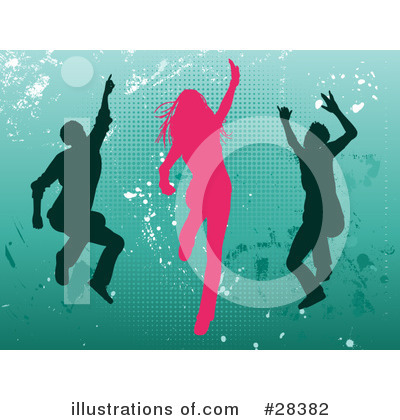 Royalty-Free (RF) Dancing Clipart Illustration by KJ Pargeter - Stock Sample #28382