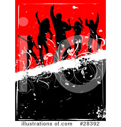 Royalty-Free (RF) Dancing Clipart Illustration by KJ Pargeter - Stock Sample #28392