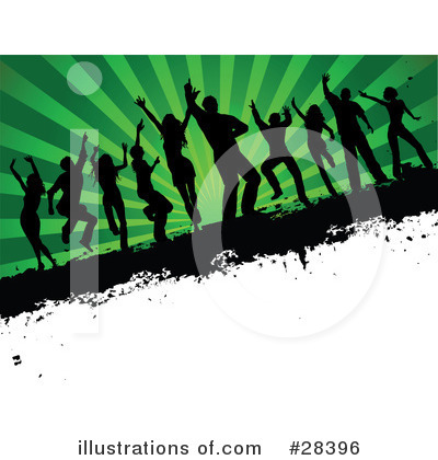 Royalty-Free (RF) Dancing Clipart Illustration by KJ Pargeter - Stock Sample #28396