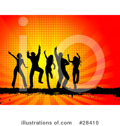 Royalty-Free (RF) Dancing Clipart Illustration by KJ Pargeter - Stock Sample #28410
