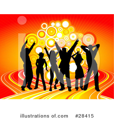 Royalty-Free (RF) Dancing Clipart Illustration by KJ Pargeter - Stock Sample #28415