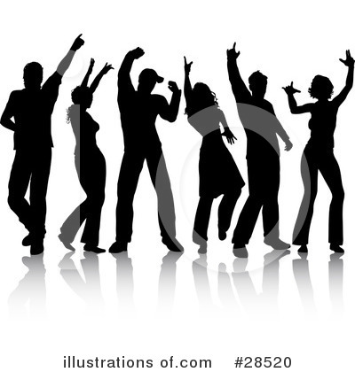 Royalty-Free (RF) Dancing Clipart Illustration by KJ Pargeter - Stock Sample #28520
