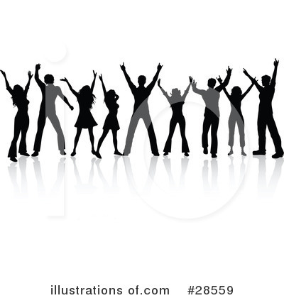 Royalty-Free (RF) Dancing Clipart Illustration by KJ Pargeter - Stock Sample #28559