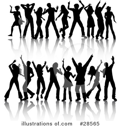 Royalty-Free (RF) Dancing Clipart Illustration by KJ Pargeter - Stock Sample #28565