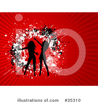 Royalty-Free (RF) Dancing Clipart Illustration by KJ Pargeter - Stock Sample #35310