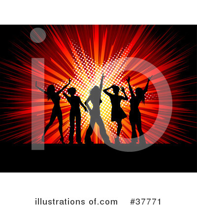 Royalty-Free (RF) Dancing Clipart Illustration by KJ Pargeter - Stock Sample #37771