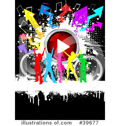 Royalty-Free (RF) Dancing Clipart Illustration by KJ Pargeter - Stock Sample #39677