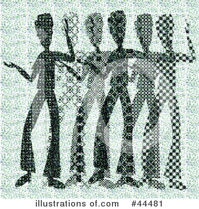 Royalty-Free (RF) Dancing Clipart Illustration by kaycee - Stock Sample #44481