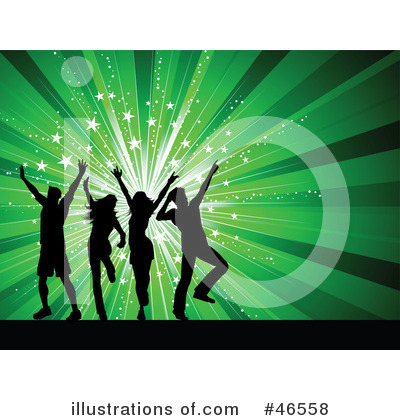 Royalty-Free (RF) Dancing Clipart Illustration by KJ Pargeter - Stock Sample #46558