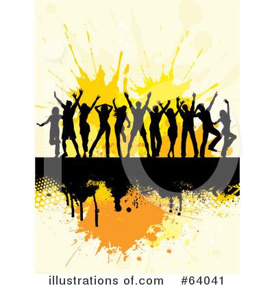 Royalty-Free (RF) Dancing Clipart Illustration by KJ Pargeter - Stock Sample #64041