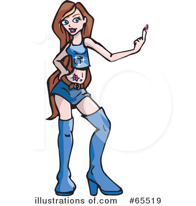 Royalty-Free (RF) Dancing Clipart Illustration by Dennis Holmes Designs - Stock Sample #65519
