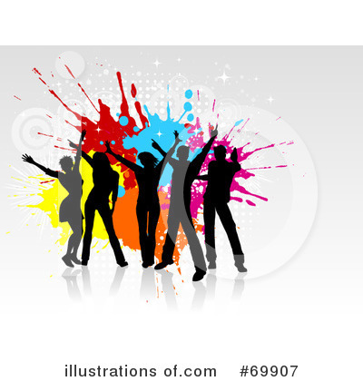 Royalty-Free (RF) Dancing Clipart Illustration by KJ Pargeter - Stock Sample #69907