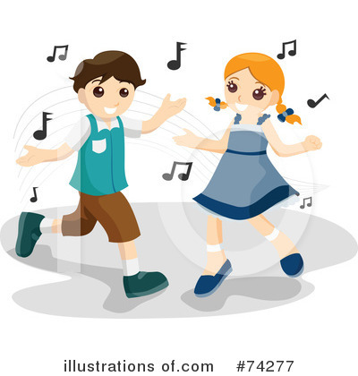 Royalty-Free (RF) Dancing Clipart Illustration by BNP Design Studio - Stock Sample #74277