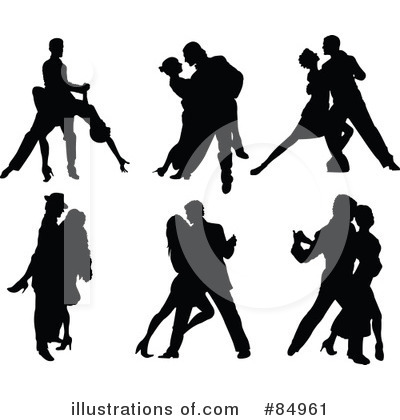 Royalty-Free (RF) Dancing Clipart Illustration by Pushkin - Stock Sample #84961