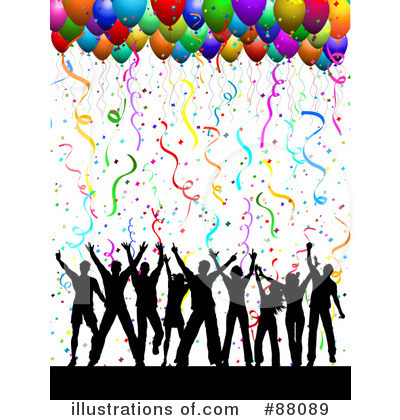 Party Balloons Clipart #88089 by KJ Pargeter