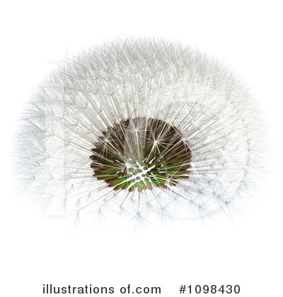 Dandelions Clipart #1098430 by Leo Blanchette
