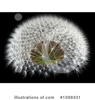 Dandelion Clipart #1098431 by Leo Blanchette