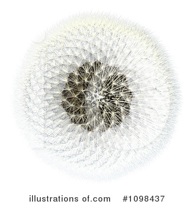 Royalty-Free (RF) Dandelion Clipart Illustration by Leo Blanchette - Stock Sample #1098437