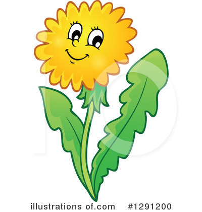 Royalty-Free (RF) Dandelion Clipart Illustration by visekart - Stock Sample #1291200