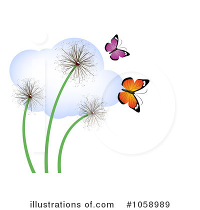 Royalty-Free (RF) Dandelions Clipart Illustration by vectorace - Stock Sample #1058989