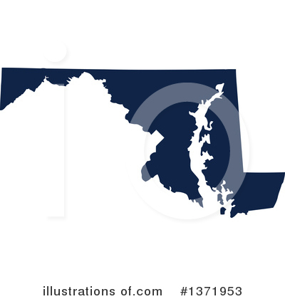 Dark Blue State Clipart #1371953 by Jamers