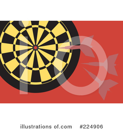 Royalty-Free (RF) Dartboard Clipart Illustration by Prawny - Stock Sample #224906