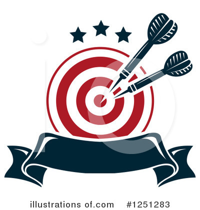 Royalty-Free (RF) Darts Clipart Illustration by Vector Tradition SM - Stock Sample #1251283