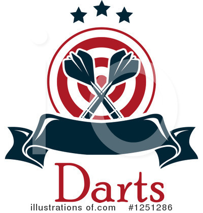 Royalty-Free (RF) Darts Clipart Illustration by Vector Tradition SM - Stock Sample #1251286