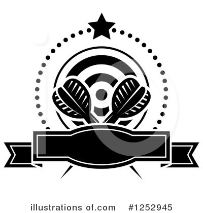 Royalty-Free (RF) Darts Clipart Illustration by Vector Tradition SM - Stock Sample #1252945
