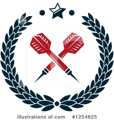 Royalty-Free (RF) Darts Clipart Illustration by Vector Tradition SM - Stock Sample #1254625