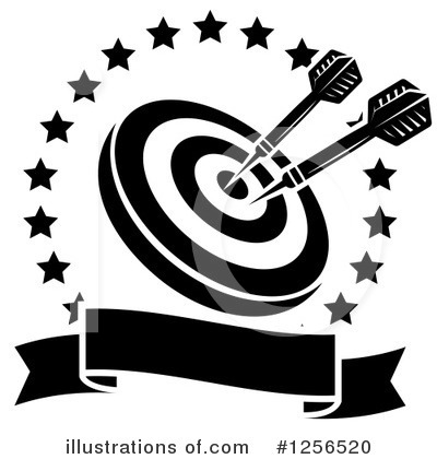 Royalty-Free (RF) Darts Clipart Illustration by Vector Tradition SM - Stock Sample #1256520