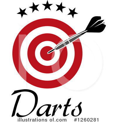 Royalty-Free (RF) Darts Clipart Illustration by Vector Tradition SM - Stock Sample #1260281