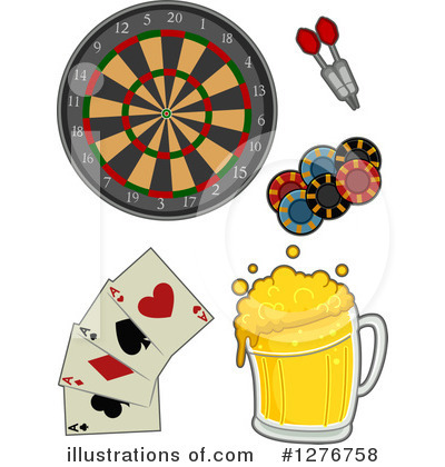 Royalty-Free (RF) Darts Clipart Illustration by BNP Design Studio - Stock Sample #1276758