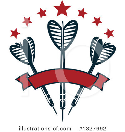 Throwing Darts Clipart #1327692 by Vector Tradition SM