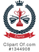Darts Clipart #1344908 by Vector Tradition SM