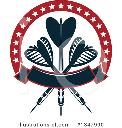 Throwing Darts Clipart #1347990 by Vector Tradition SM