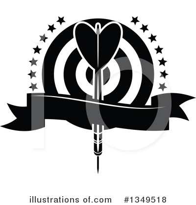 Royalty-Free (RF) Darts Clipart Illustration by Vector Tradition SM - Stock Sample #1349518