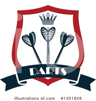 Royalty-Free (RF) Darts Clipart Illustration by Vector Tradition SM - Stock Sample #1351828