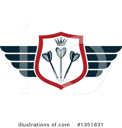 Winged Shield Clipart #1351831 by Vector Tradition SM