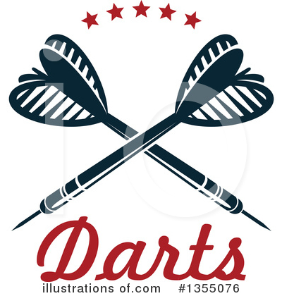 Royalty-Free (RF) Darts Clipart Illustration by Vector Tradition SM - Stock Sample #1355076