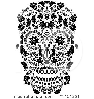 Day Of The Dead Clipart #1151221 by lineartestpilot