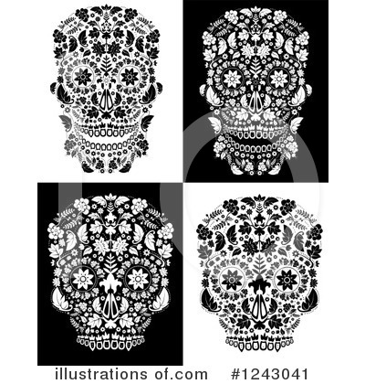 Royalty-Free (RF) Day Of The Dead Clipart Illustration by lineartestpilot - Stock Sample #1243041